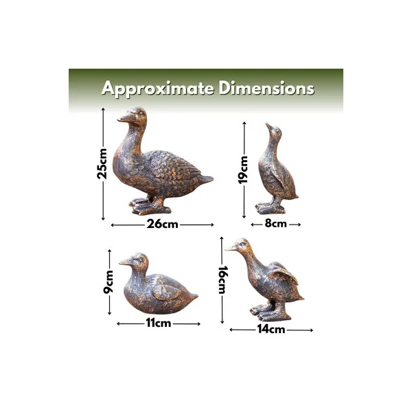 Marco Paul 4pc Duck Garden Ornament Family