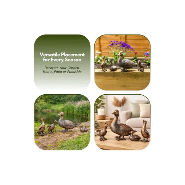 Marco Paul 4pc Duck Garden Ornament Family