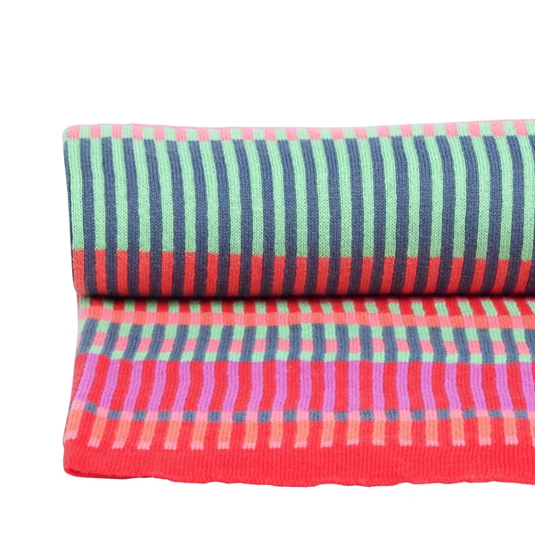 Margo Selby Buster Knitted Throw - Red - 150x125cm