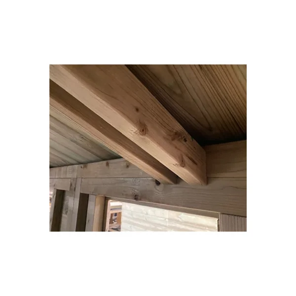 Marlborough - 12 x 15 Pressure Treated T&G Wooden Apex Garden Shed / Workshop + Double Doors (12' x 15' / 12ft x 15ft) (12x15)