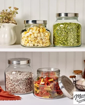 Mason Assorted Glass Jars 4 Piece Set