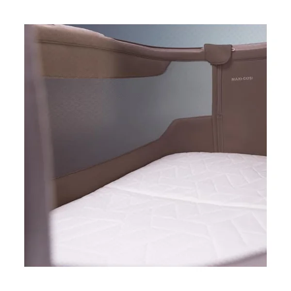 Maxi-Cosi Iora Waterproof Bedsheets, Baby Cot Bedding, Waterproof Mattress Protector, Bedside Crib Fitted Sheets for Maxi-Cosi Iora Range and Tori Co-Sleepers, Set of 2 Bedside Crib Sheets, White