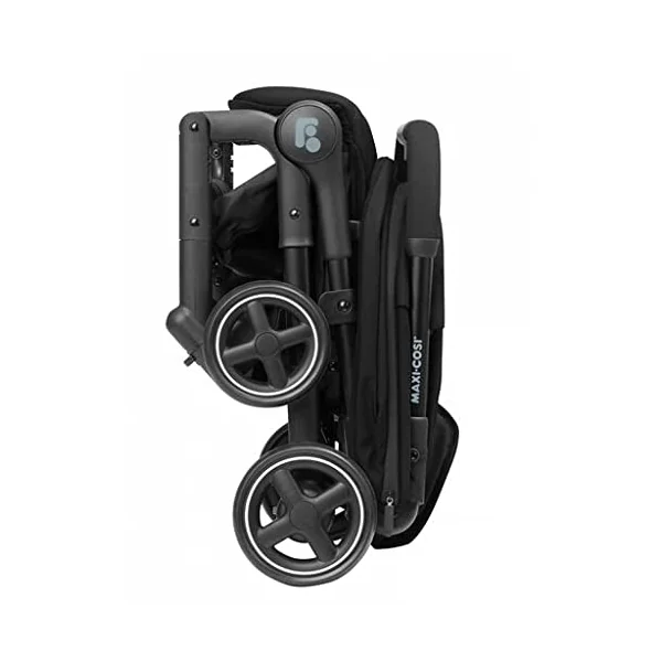 Maxi-Cosi Lara2, Lightweight Pushchair, 0-4 Years, 0-22 kg, Baby Stroller, Compact Stroller, 3 Reclinations, Total Reclination, Automatic Folding, Shoulder Strap, Essential Black