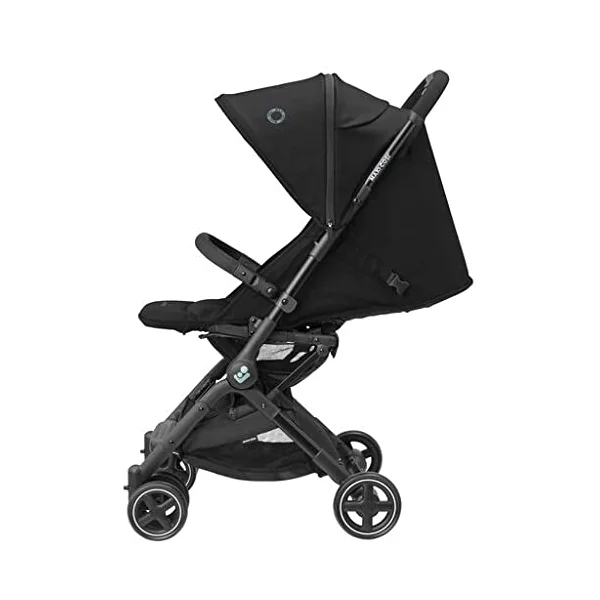Maxi-Cosi Lara2, Lightweight Pushchair, 0-4 Years, 0-22 kg, Baby Stroller, Compact Stroller, 3 Reclinations, Total Reclination, Automatic Folding, Shoulder Strap, Essential Black