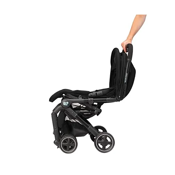 Maxi-Cosi Lara2, Lightweight Pushchair, 0-4 Years, 0-22 kg, Baby Stroller, Compact Stroller, 3 Reclinations, Total Reclination, Automatic Folding, Shoulder Strap, Essential Black