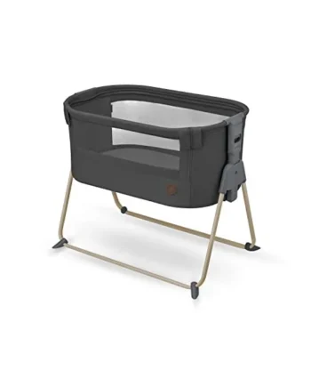 Maxi-Cosi Tori 2-in-1 Co-Sleeper, Bedside Crib, 0 - 6 Months, 0 - 9 kg, Ultra-Compact Fold, Lightweight, 5 Height Positions, Portable Co-Sleeper with Breathable Mesh, Travel Cot, Beyond Graphite