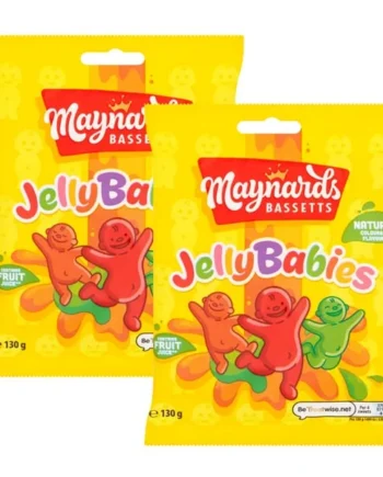 Maynards Bassetts Jelly Babies Sweets Sharing Bag 130g x2