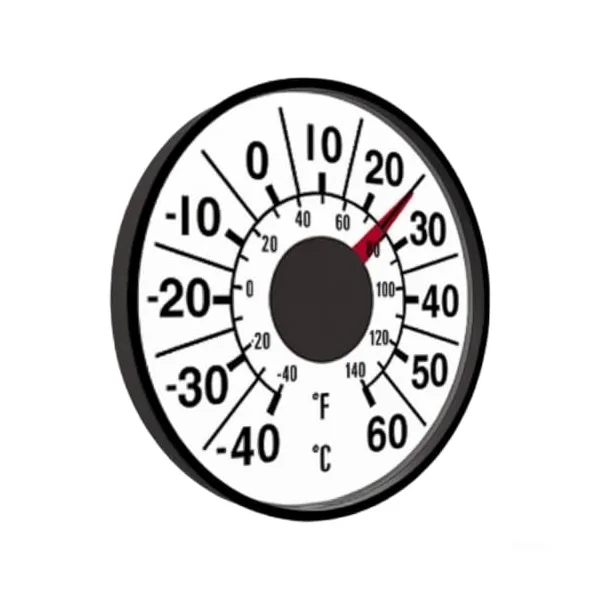 Mechanical Thermometer No for battery Required Indoor Wall Mounted Gauge for celsius Fahrenheit Display for Home Greenhouse Cafe - Red ABS 11x11cm(blue)