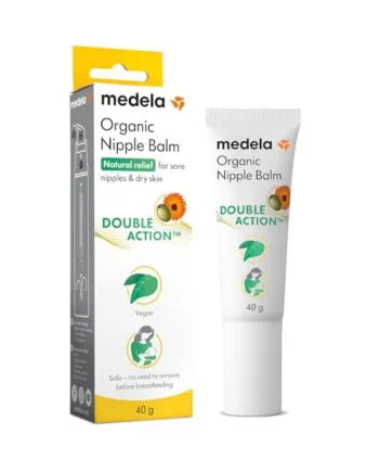 Medela Organic Nipple Cream, Soothing and Nourishing for Breastfeeding Mums, Made from Natural and Safe Ingredients, Fast Relief for Sore Nipples, Postpartum Essentials, 40 g