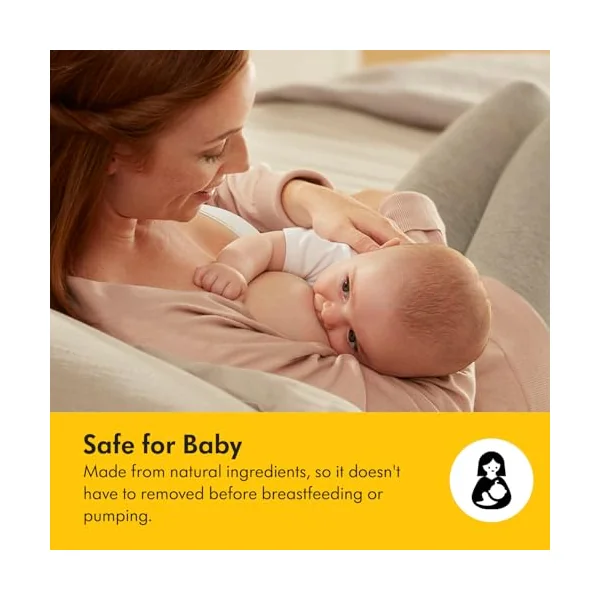 Medela Organic Nipple Cream, Soothing and Nourishing for Breastfeeding Mums, Made from Natural and Safe Ingredients, Fast Relief for Sore Nipples, Postpartum Essentials, 40 g