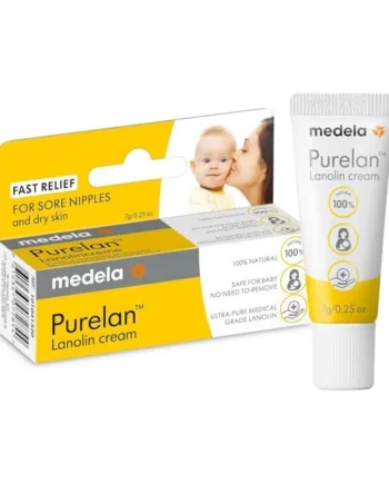 Medela Purelan Cream 100% Natural 100% Lanolin 7g Ideal for Sore Nipples and Dry Skin for The Whole Family