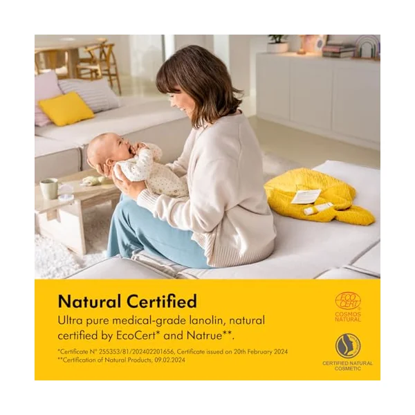 Medela Purelan Lanolin Nipple Cream, Fast Relief for Sore Nipples and Dry Skin, Made with Natural Ingredients, Hypoallergenic and Dermatologically Tested, Formulated Without Fragrance, 37 g