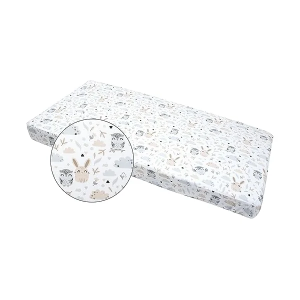 Medi Partners Fitted Sheet 60x120 cm 100% Cotton Baby Bed Linen Mattress Cot (Glade)