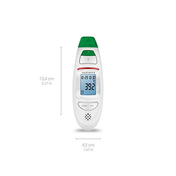 Medisana TM 750 connect digital thermometer for adults and kids | temperature thermometer for kids, baby and newborn, temperature gun, forehead thermometer and in ear thermometer for children