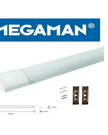 Megaman 5FT Malo Integrated LED Batten 1500mm Warm White 3000K 42W 180210 Replaces Older Fluorescent