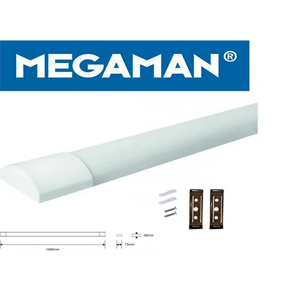 Megaman 5FT Malo Integrated LED Batten 1500mm Warm White 3000K 42W 180210 Replaces Older Fluorescent