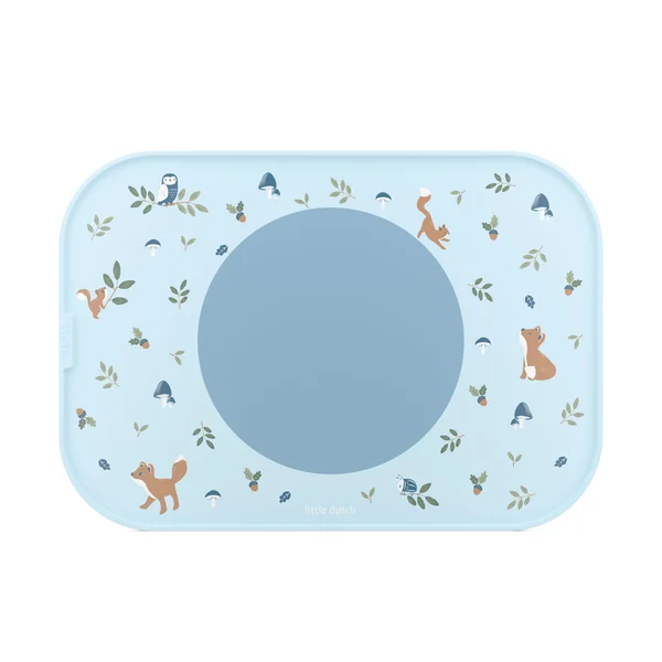 Mepal Placemat Mio, Non-slip Circle keeps Items in place, Easy to clean, Non-slip Circle can be removed, Sturdy, can also be used as a Tray, Dishwasher Safe, Forest Friends
