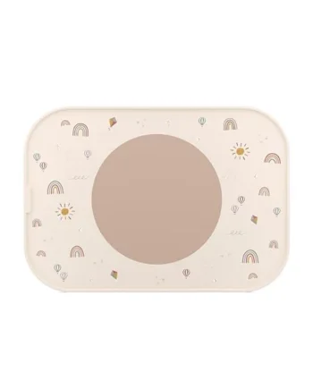 Mepal Placemat Mio, Non-slip Circle keeps Items in place, Easy to clean, Non-slip Circle can be removed, Sturdy, can also be used as a Tray, Dishwasher Safe, Sunshine and Rainbow