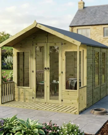 Mercia Wooden 12 x 8ft Premium Wessex Summerhouse