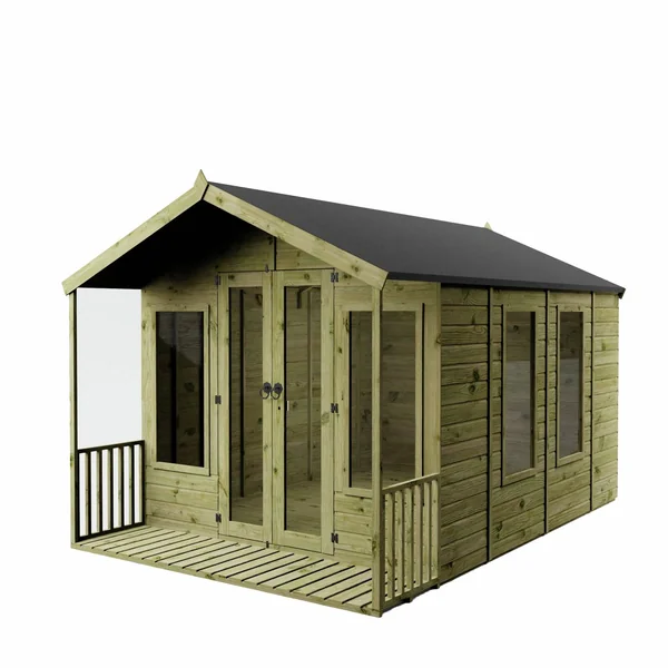 Mercia Wooden 12 x 8ft Premium Wessex Summerhouse