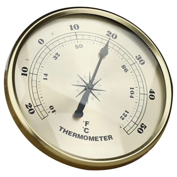 Metal Lightweight and Compact Temperature Gauge with Fahrenheit Display Suitable for Laboratory and Baby Room Use Indoor and Outdoor Measurement Tool