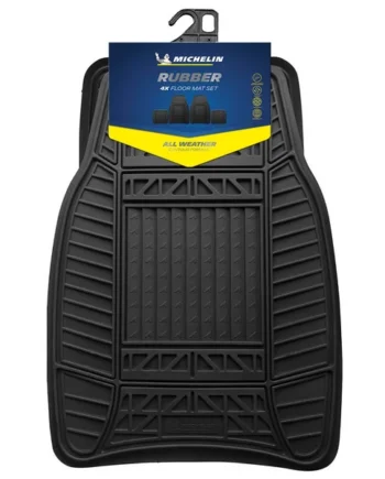 Michelin All Weather Heavy Duty Rubber Car Mat Set of 4