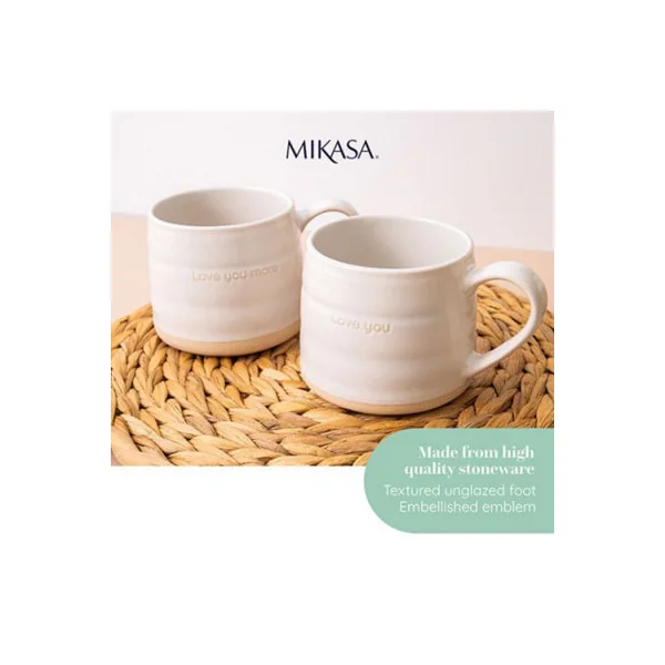 Mikasa Farmhouse Love Set of 2 380ml Mugs