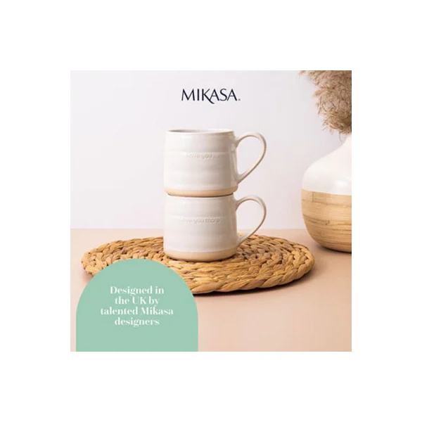 Mikasa Farmhouse Love Set of 2 380ml Mugs