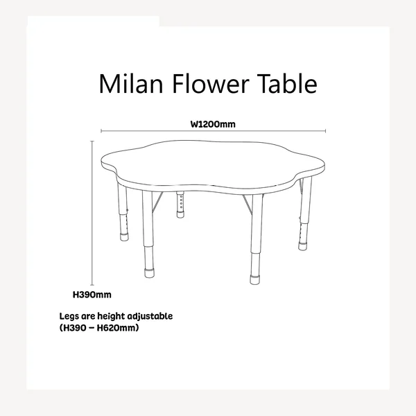 Milan Flower Table - 1200mm