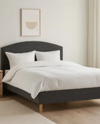 Millbrook Archer Double Fabric Bed Frame - Charcoal