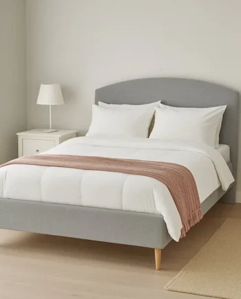Millbrook Archer Double Fabric Bed Frame - Grey