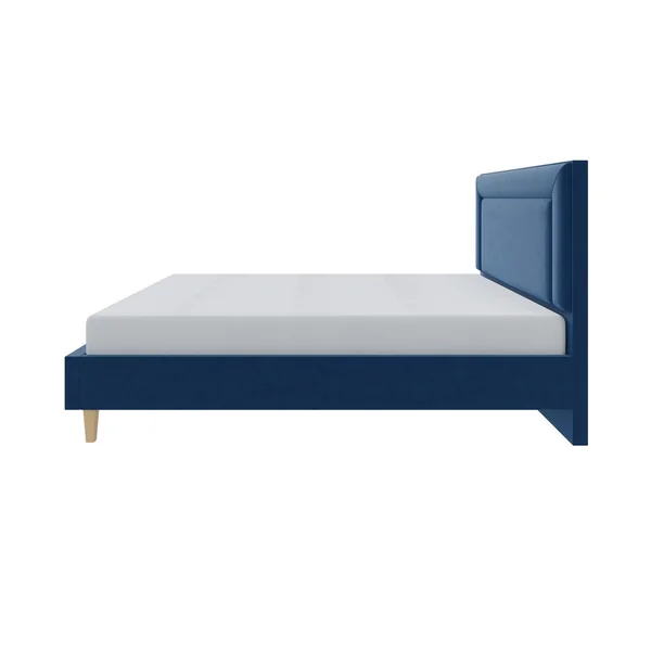 Millbrook Border Double Fabric Bed Frame - Blue