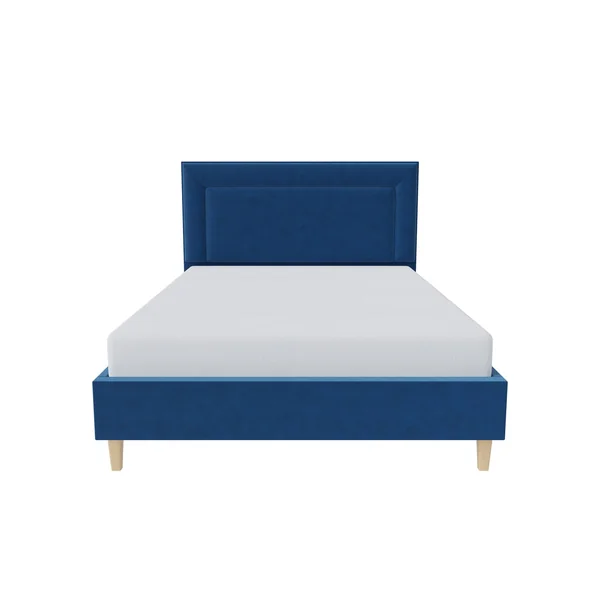 Millbrook Border Double Fabric Bed Frame - Blue
