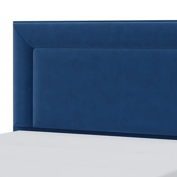 Millbrook Border Double Fabric Bed Frame - Blue