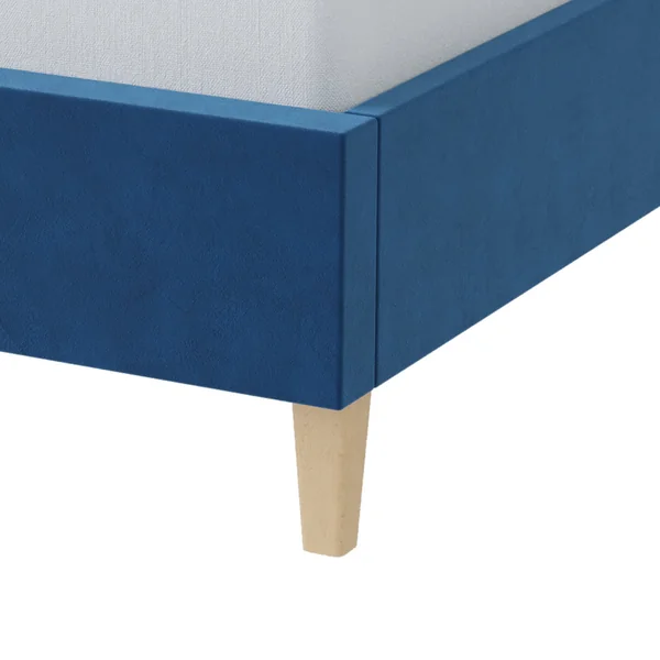 Millbrook Border Double Fabric Bed Frame - Blue