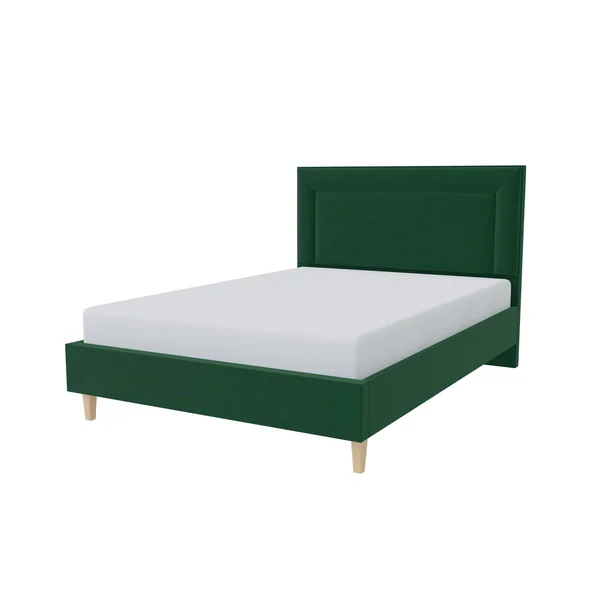 Millbrook Border Double Fabric Bed Frame - Green