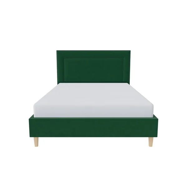 Millbrook Border Double Fabric Bed Frame - Green