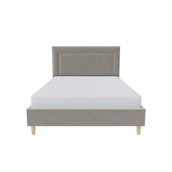 Millbrook Border Double Fabric Bed Frame-Natural