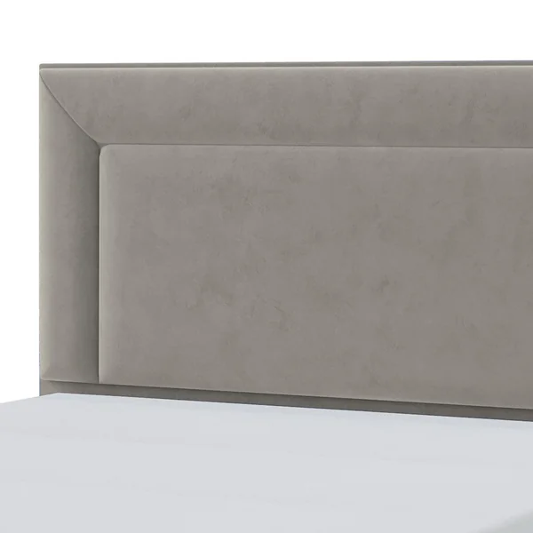 Millbrook Border Double Fabric Bed Frame-Natural
