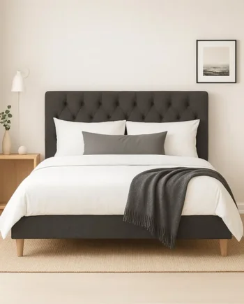 Millbrook Chester Double Fabric Bed Frame - Charcoal
