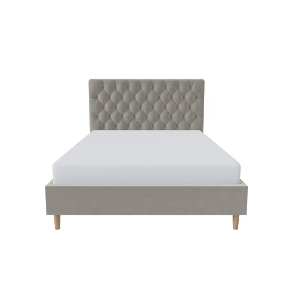 Millbrook Chester Double Velvet Bed Frame - Natural