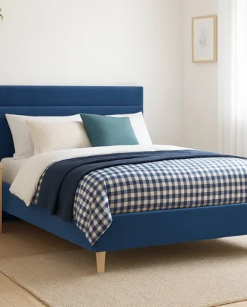 Millbrook Miller Double Fabric Bed Frame - Blue
