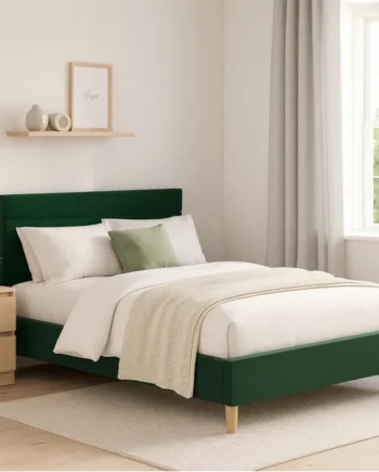 Millbrook Miller Double Fabric Bed Frame - Green
