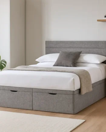Millbrook Miller Double Fabric End lift Ottoman Bed - Grey