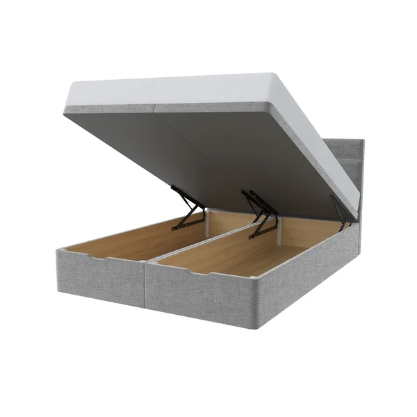 Millbrook Miller Double Fabric End lift Ottoman Bed - Grey