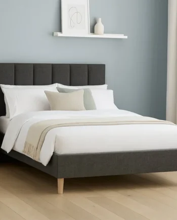 Millbrook Piper Double Fabric Bed Frame - Charcoal