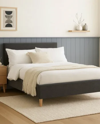 Millbrook Taylor Double Fabric Bed Frame - Charcoal