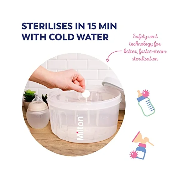 Milton Combi Microwave Or Cold Water Steriliser, Kills 99.9% of Germs