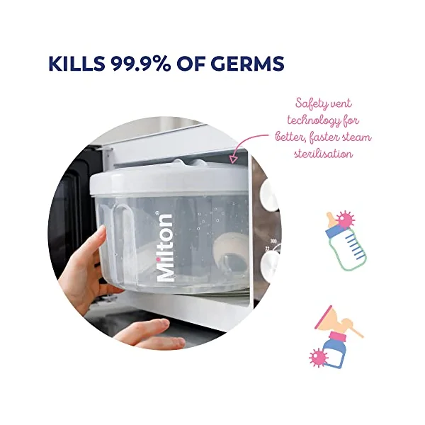 Milton Combi Microwave Or Cold Water Steriliser, Kills 99.9% of Germs