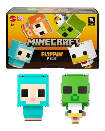 Minecraft Flippin’ Figs 2-Pack 2-in-1 4" Action Figures